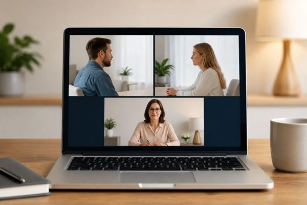 Image of online shuttle mediation Newquay